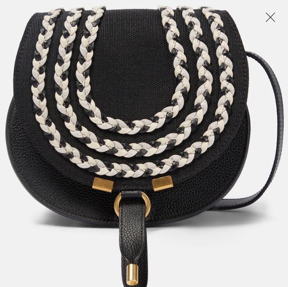 Chloe Handbags - New Chloe Marcie small leather and canvas bag